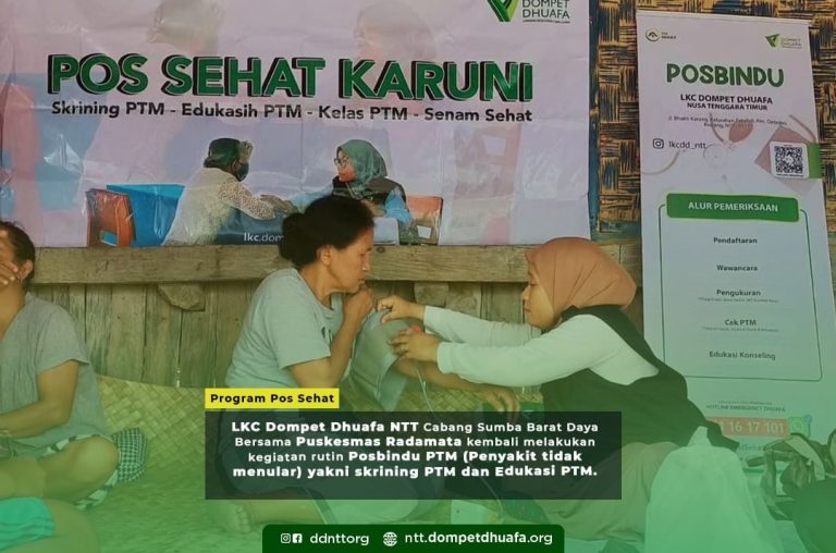 LKC DD NTT & Puskesmas Radamata Bergerak Lawan PTM