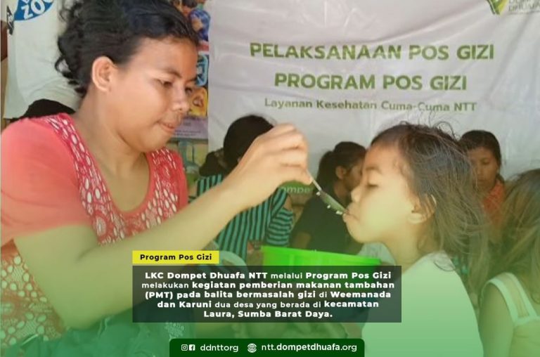 LKC Dompet Dhuafa NTT Galang Dukungan Gizi Balita Melalui Program Pos Gizi di Weemanada dan Karuni